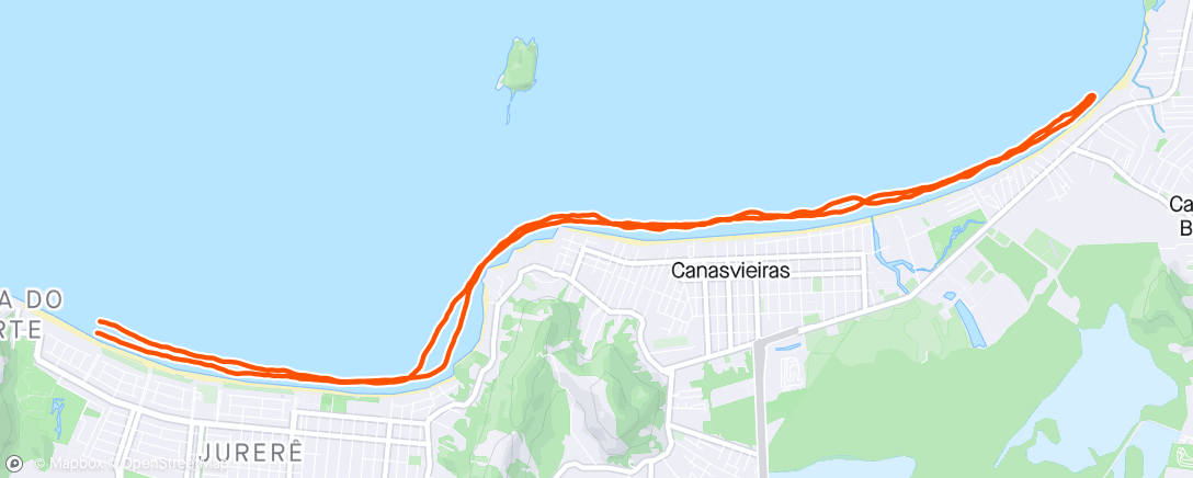 Map of the activity, Ponta das canas com sulzão de través