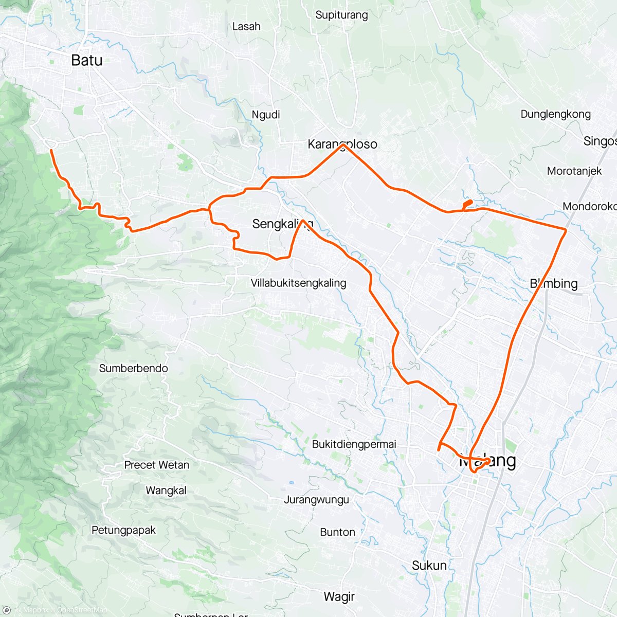 Map of the activity, Dirgahayu Ngalam ke 110