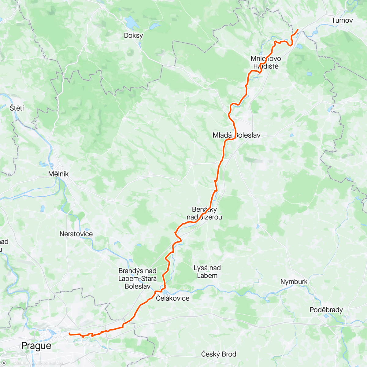 Mapa da atividade, Rowerowa majówka 2024. Dzień 2.