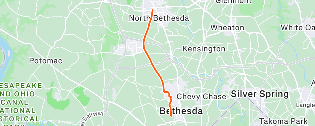 Map of the activity, Morning Ride