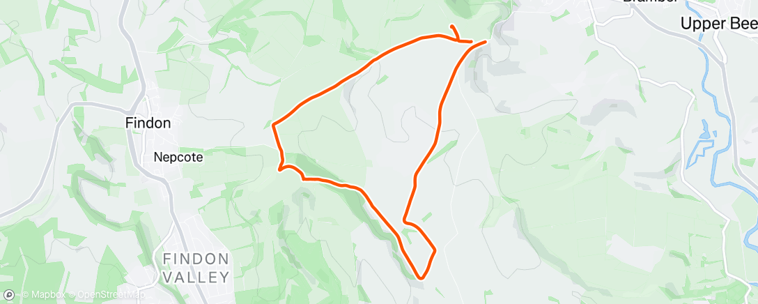 Map of the activity, Morning Walk