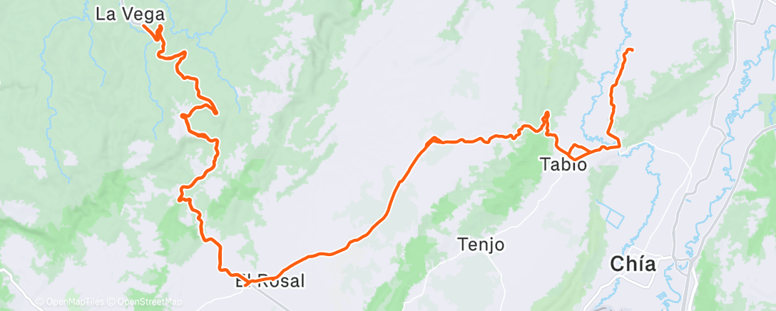 Map of the activity, Morning Ride