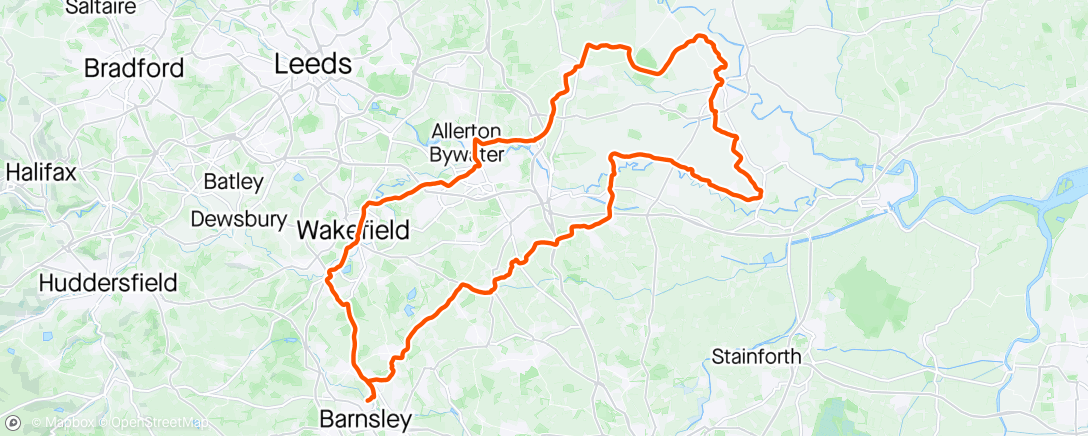 Map of the activity, CC B x7 🚴‍♂️ Selby