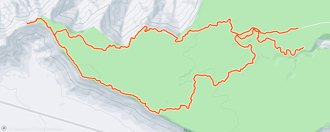 Map of the activity, Gooseberry Mesa