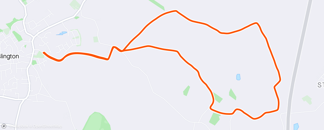 Map of the activity, Poor route planning leads to 10k