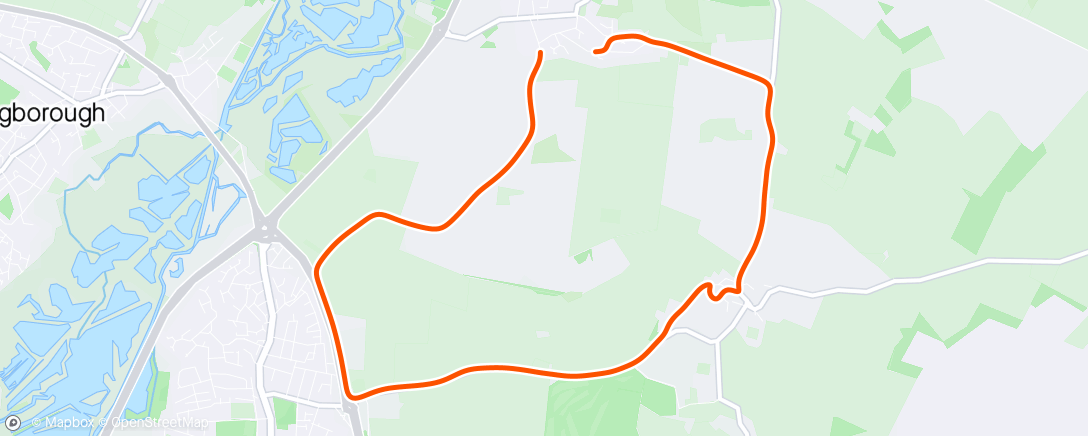 Map of the activity, Stanwick 10k