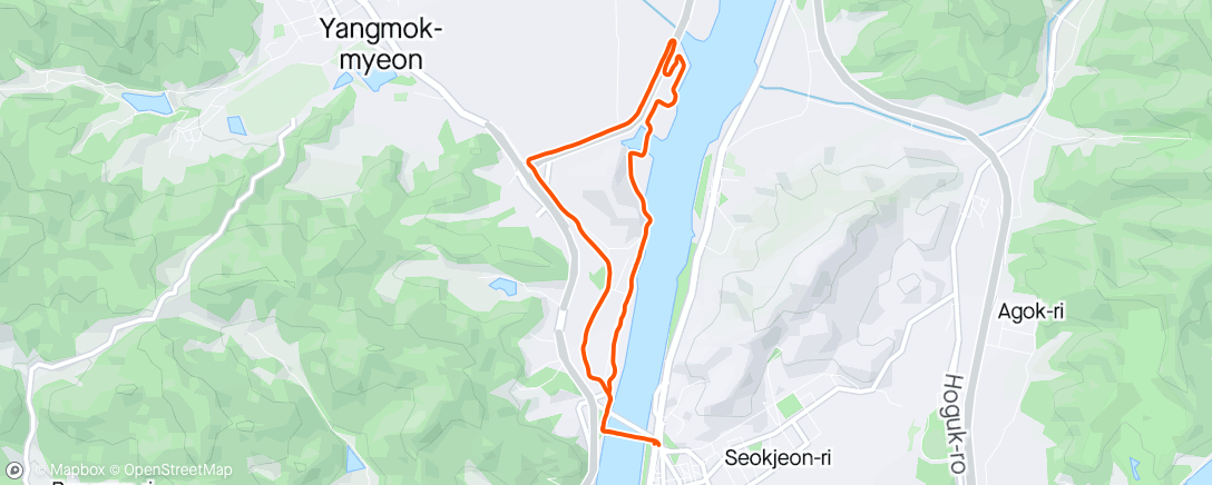 「6.05mi Run」活動的地圖