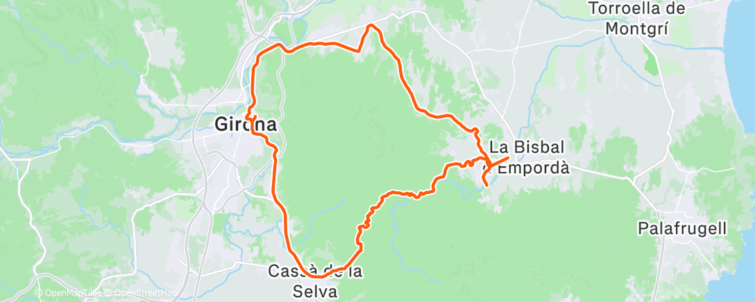 Map of the activity, Middagrit