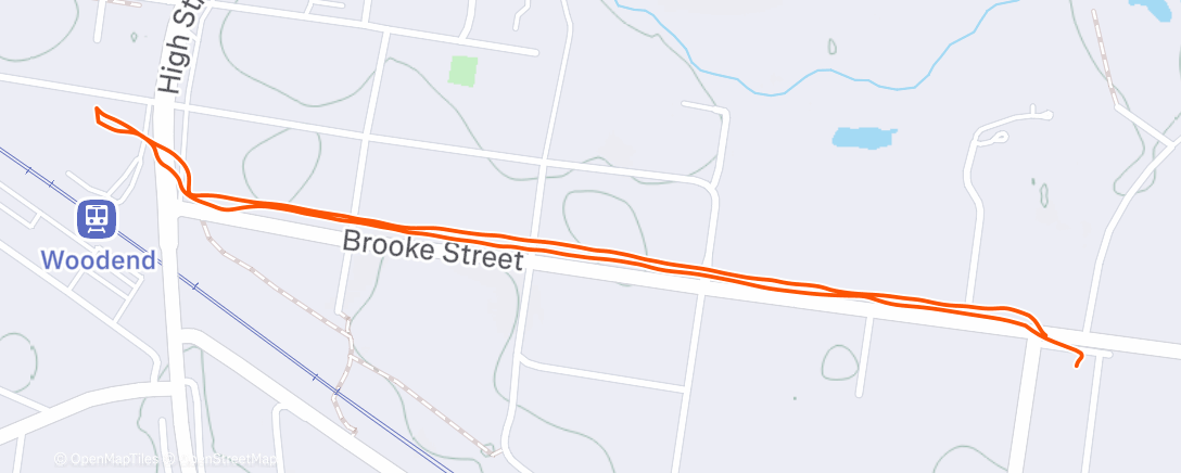 Map of the activity, Evening Walk