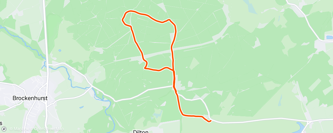 Map of the activity, Stockley - Ladycross Inclosure