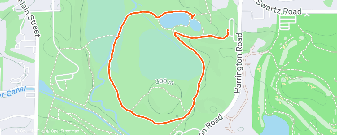 Map of the activity, Afternoon Hike