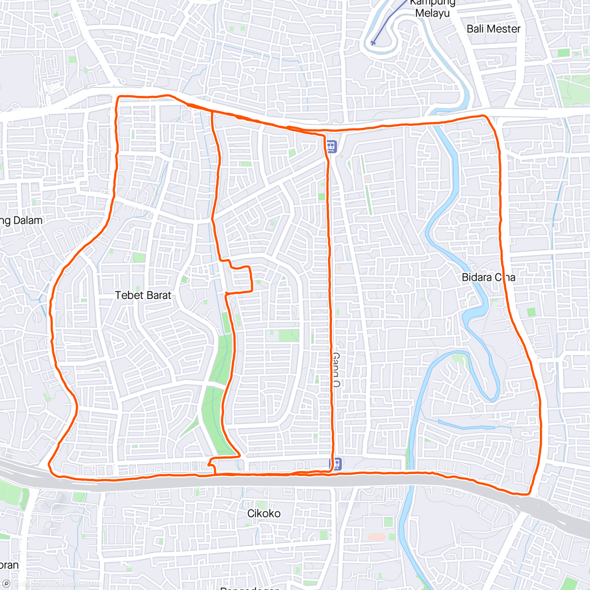 Map of the activity, Morning Run - Suunto