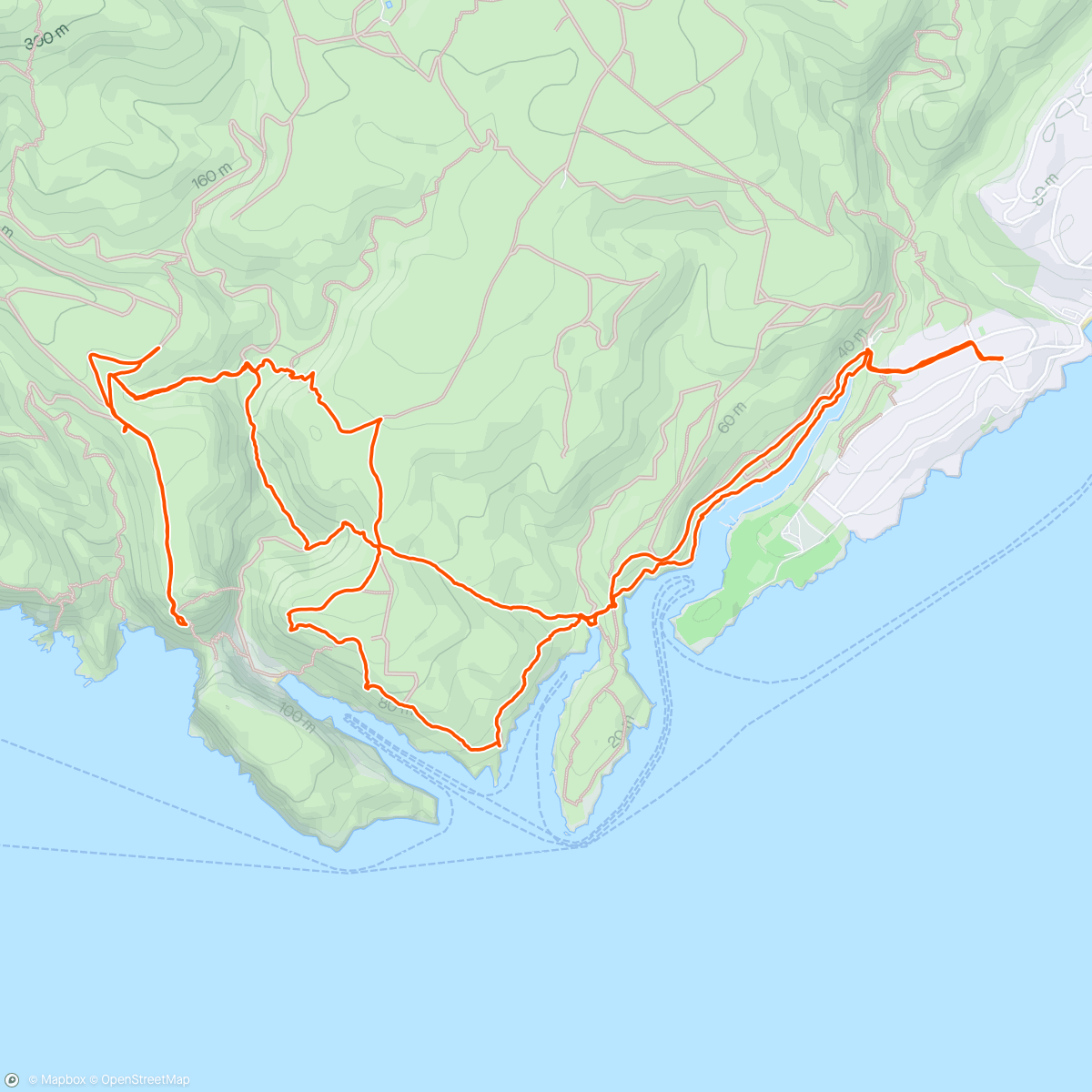Map of the activity, Rando Parc National des Calanques