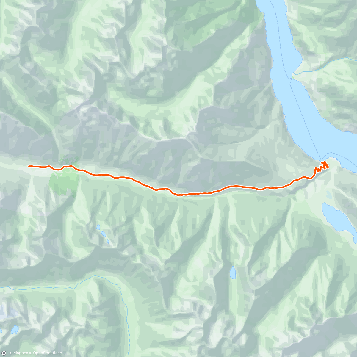 Map of the activity, Holden to Lucerne