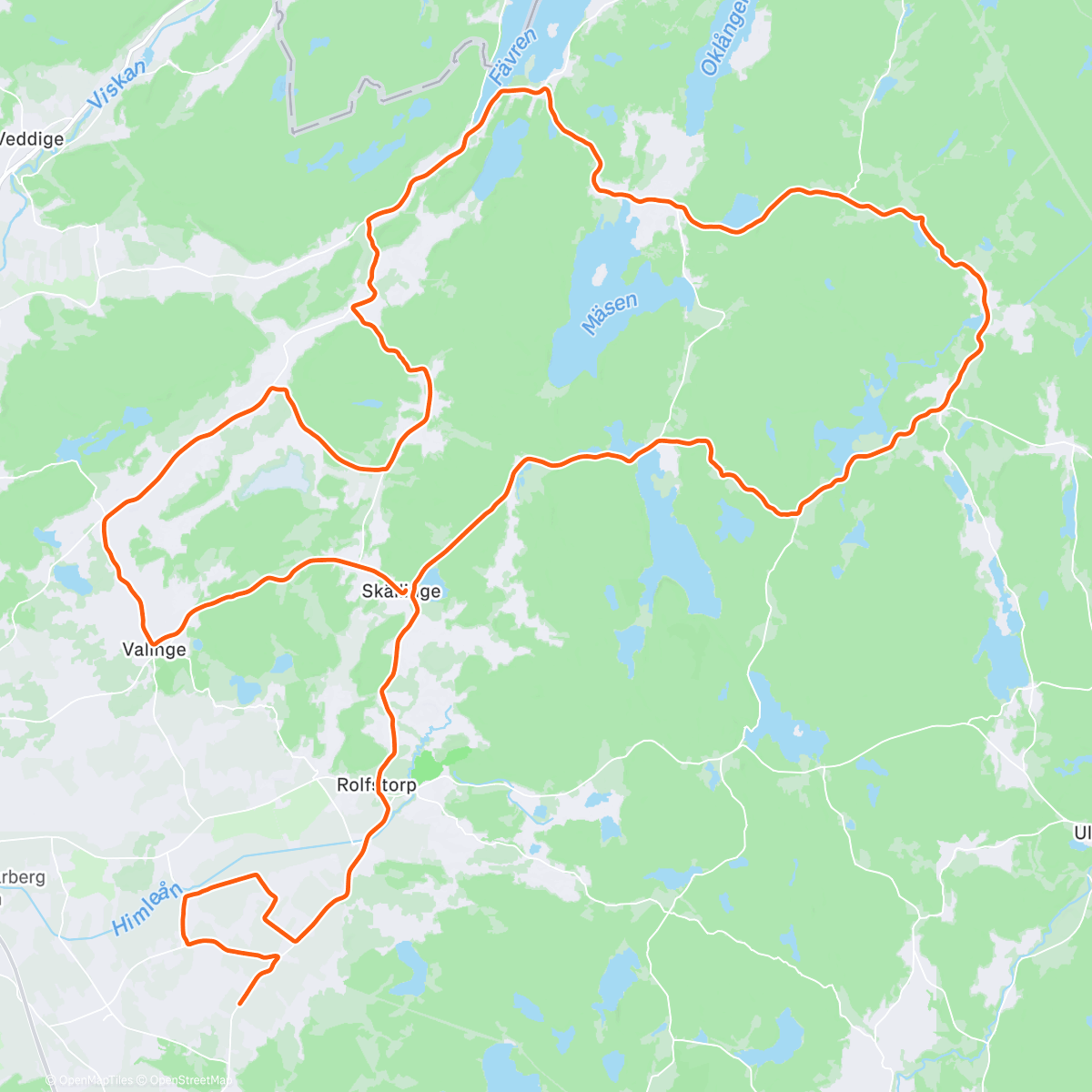 Map of the activity, Allkin Fondo | Swedish Giro Himledalen