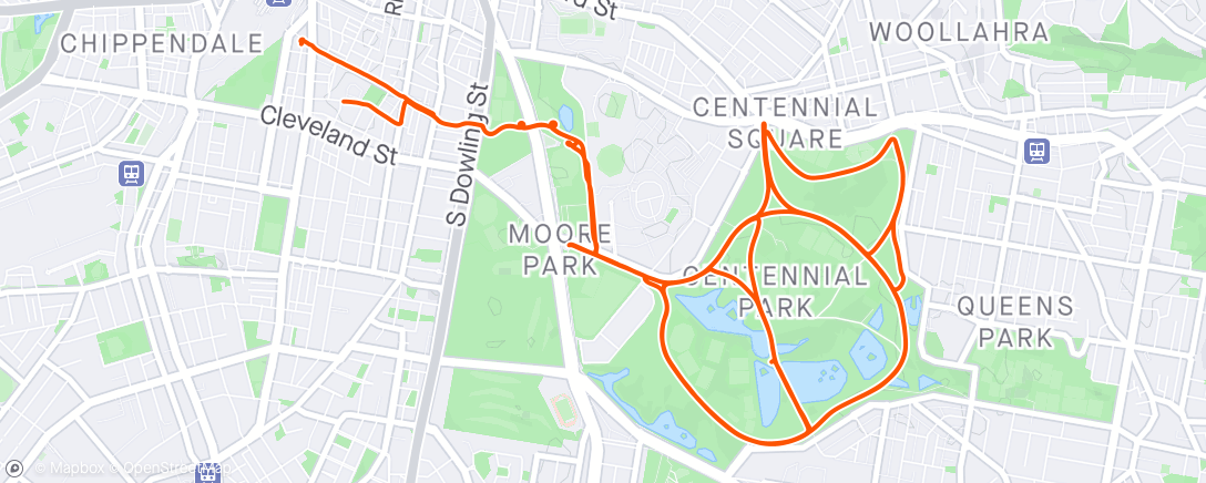 Map of the activity, Late Night = Lazy Ride