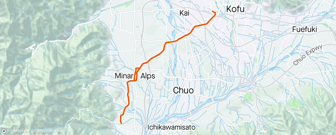 Map of the activity, 24/04/26金 富士川 oc8 E Ride