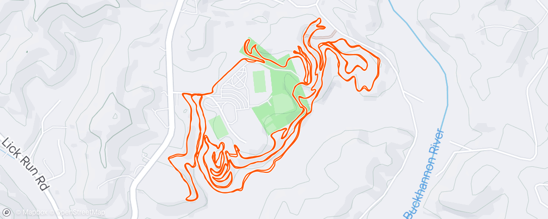 Map of the activity, Watchin Eric send it on his Birthday ride and track meet