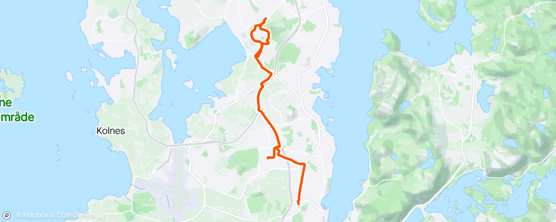 Map of the activity, Intervaller Ullandhaug