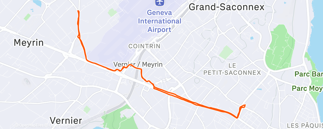 Map of the activity, Dernier vélotaf de l'année 🚴