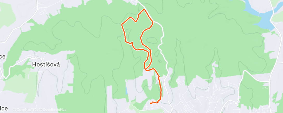 Map of the activity, Rehabilitace po víkendu.