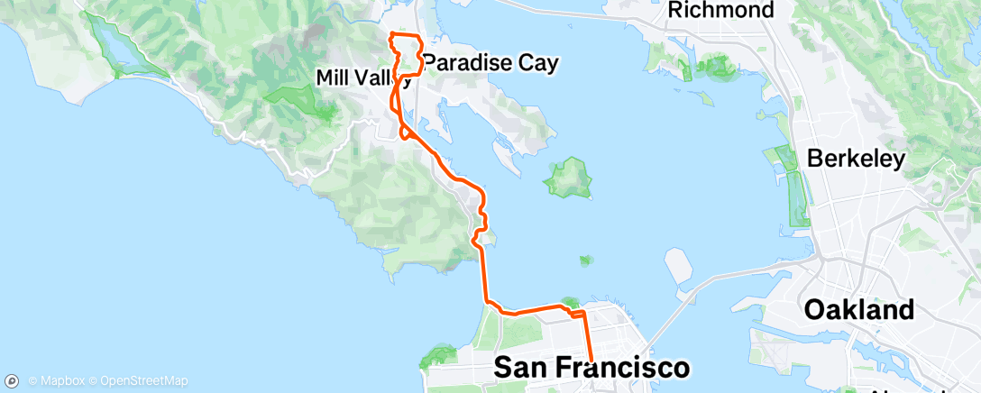 Map of the activity, Morning Ride