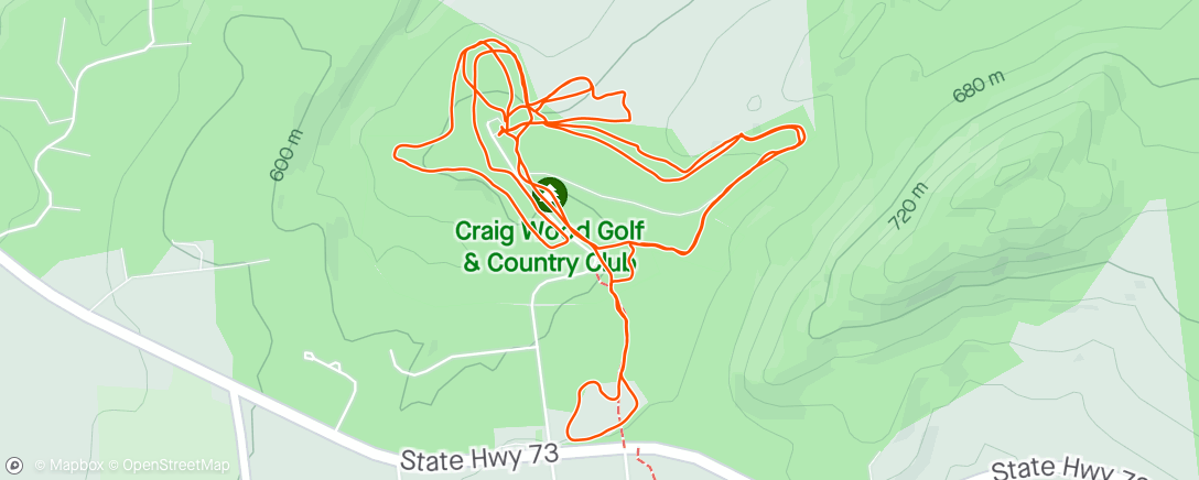Map of the activity, Crust skiing 🤍🎴☀️