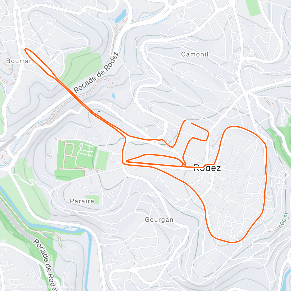 Carte de l'activité