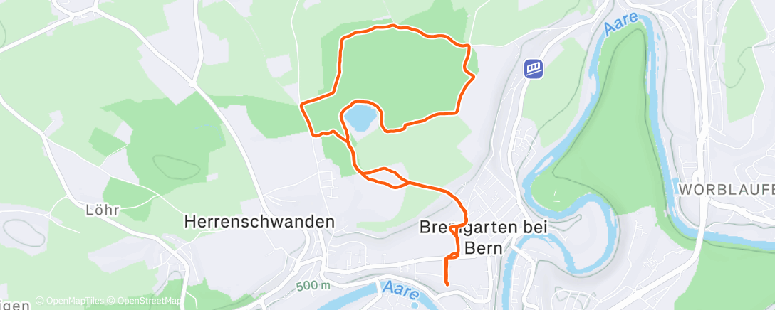 活动地图，Lauf am Nachmittag