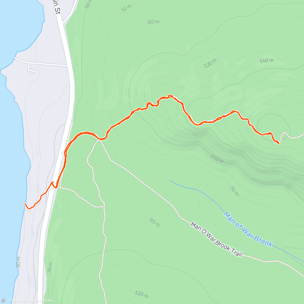 Map of the activity, walkabout + echo dip
