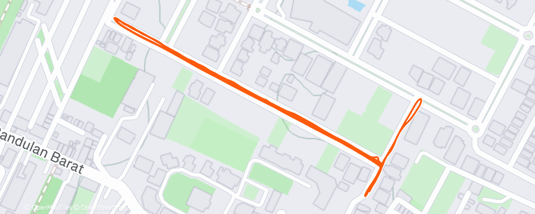 Map of the activity, Morning Run