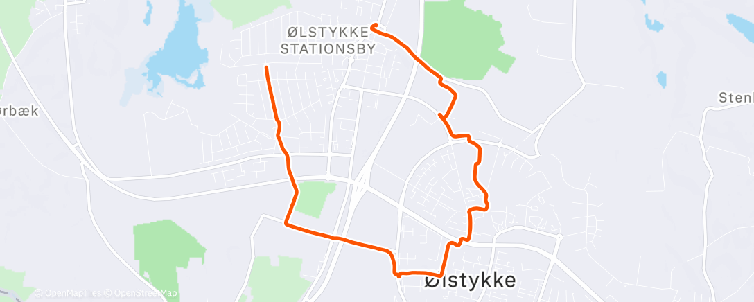 Карта физической активности (Afternoon Run)