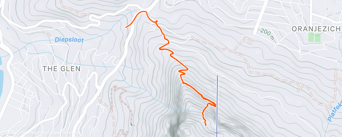 Map of the activity, Morning Run