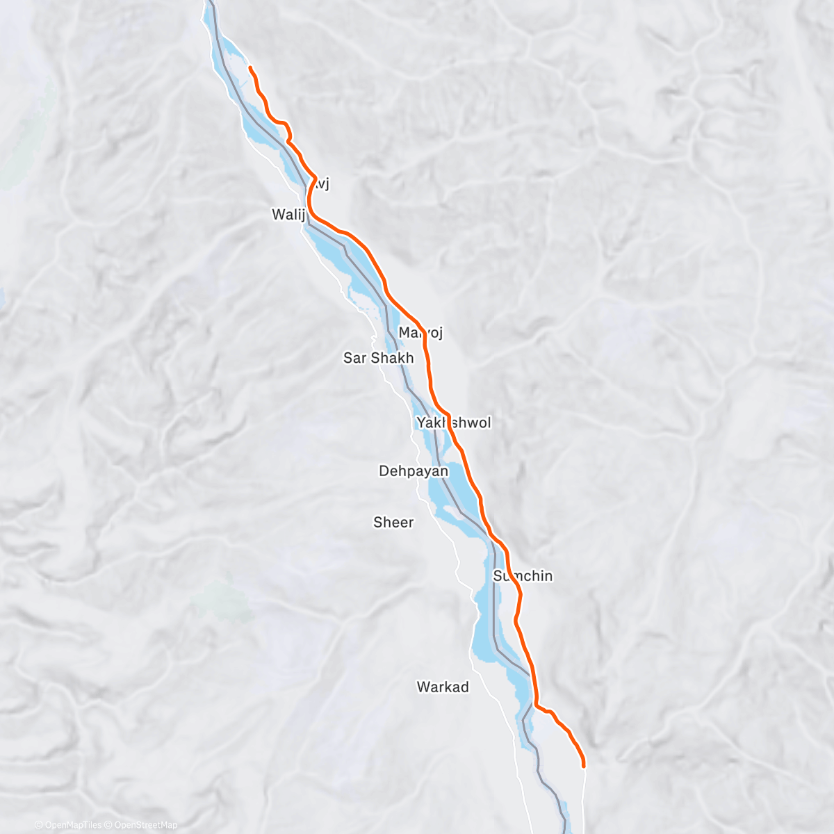 Map of the activity, ROUVY - Wakhan Valley, Ishkashim - Khorog | Tajikistan