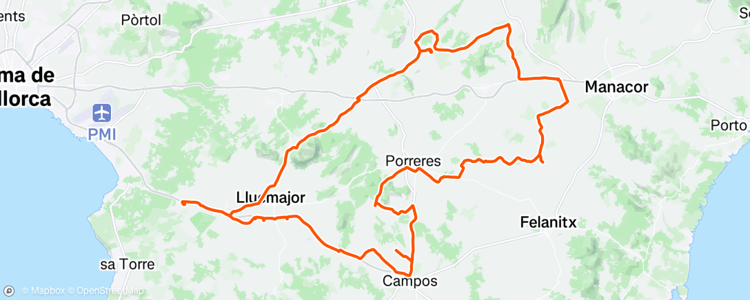 Map of the activity, Rennradfahren