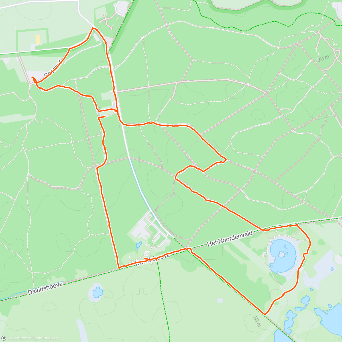 Map of the activity, Verjaardag wandeling Nienke 🎊