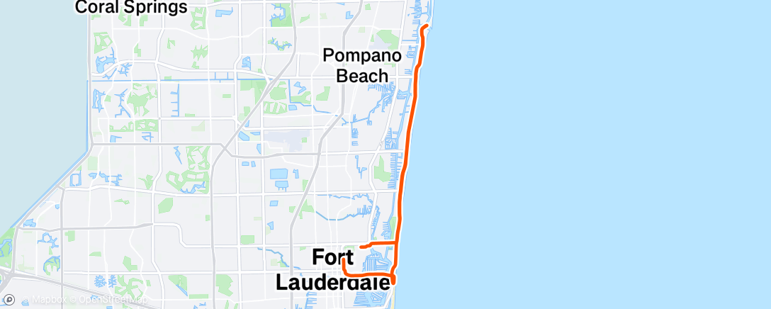 Map of the activity, Lunch Ride
