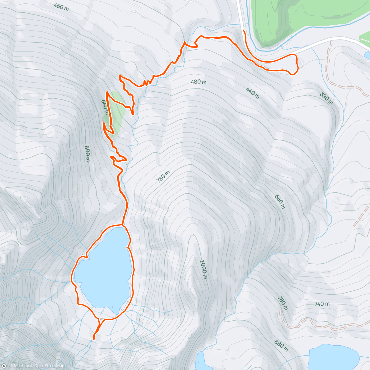 Map of the activity, Lake 22