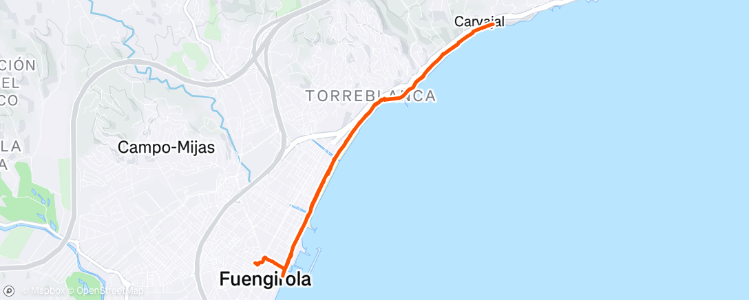 Map of the activity, Fuengirola