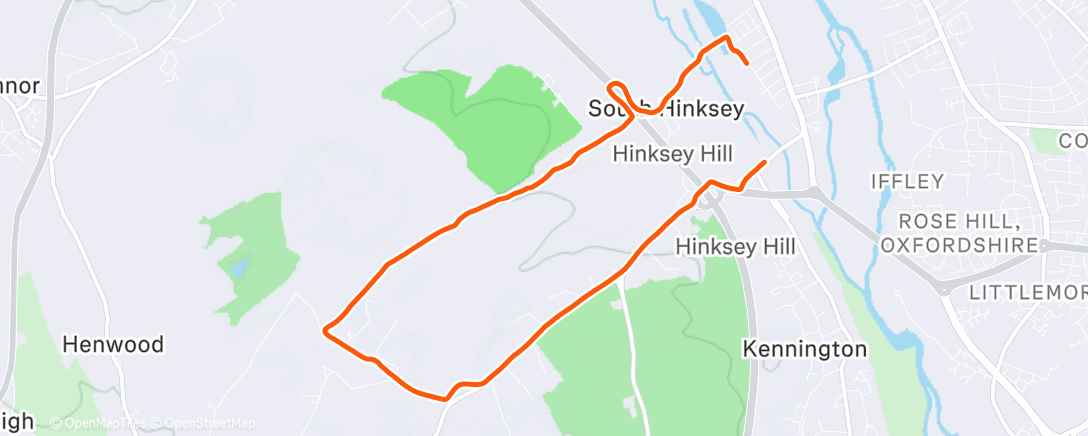 Map of the activity, Lunch Trail Run