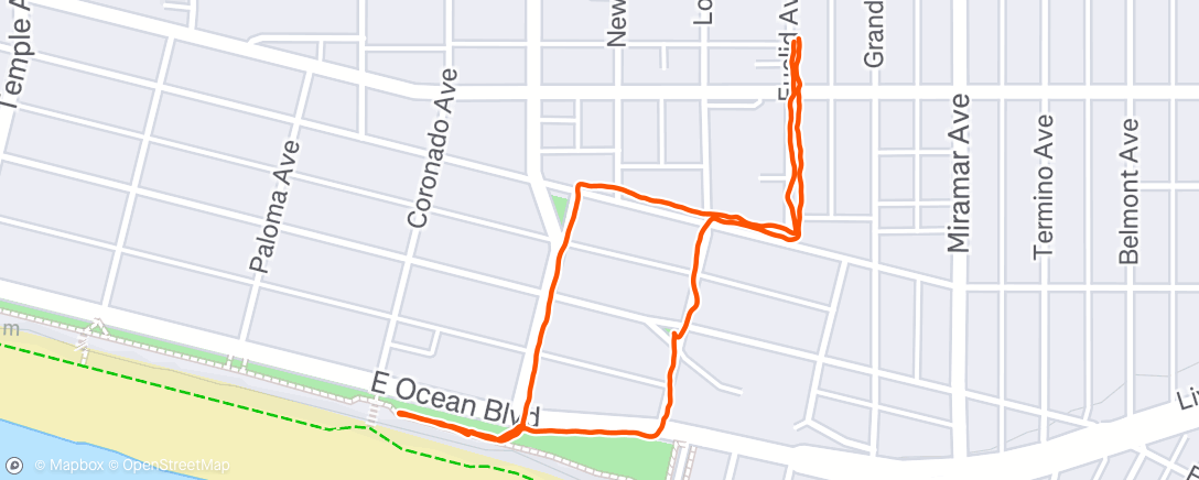 Map of the activity, Night Walk