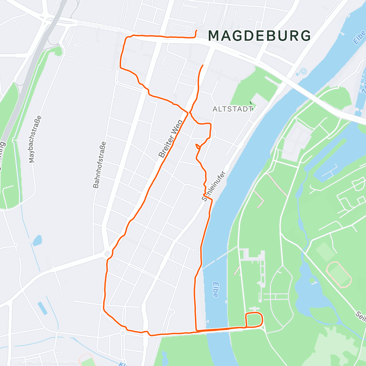 Map of the activity, es wurde gechristmast