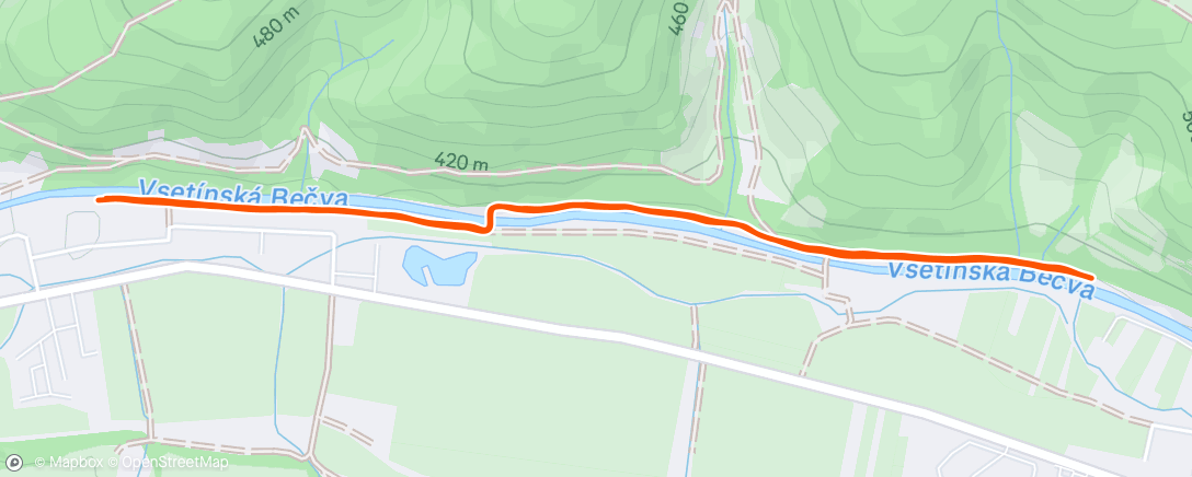 Map of the activity, Morning Run