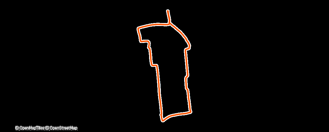 Map of the activity, Lauf am Nachmittag