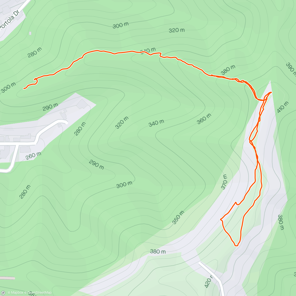 Map of the activity, Beverly Hills Crest