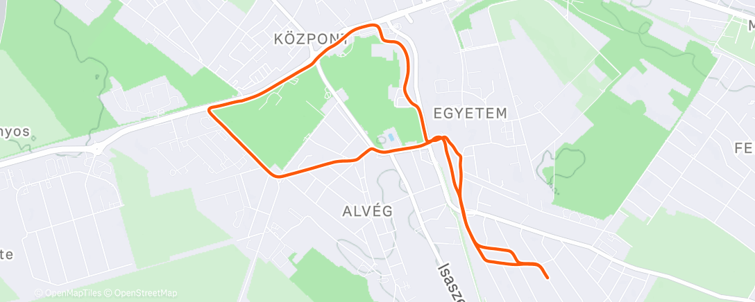 Map of the activity, Afternoon Walk