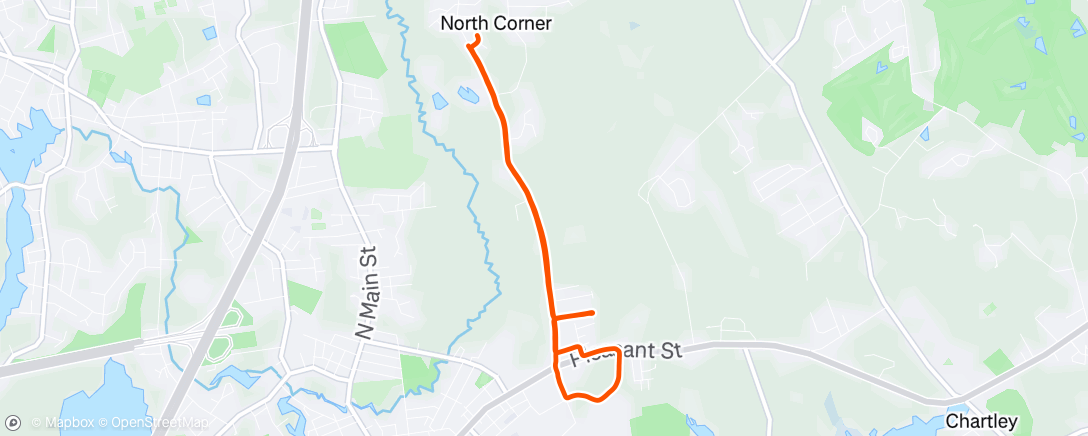 Map of the activity, Morning Run