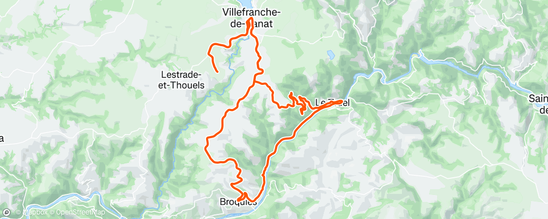 Carte de l'activité