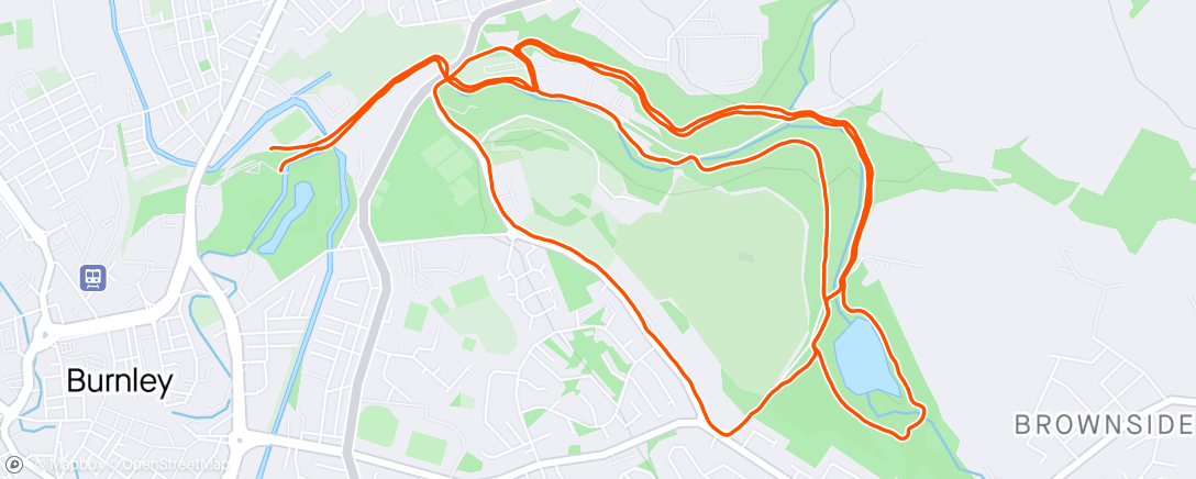 Map of the activity, Brun Valley Trail 10K