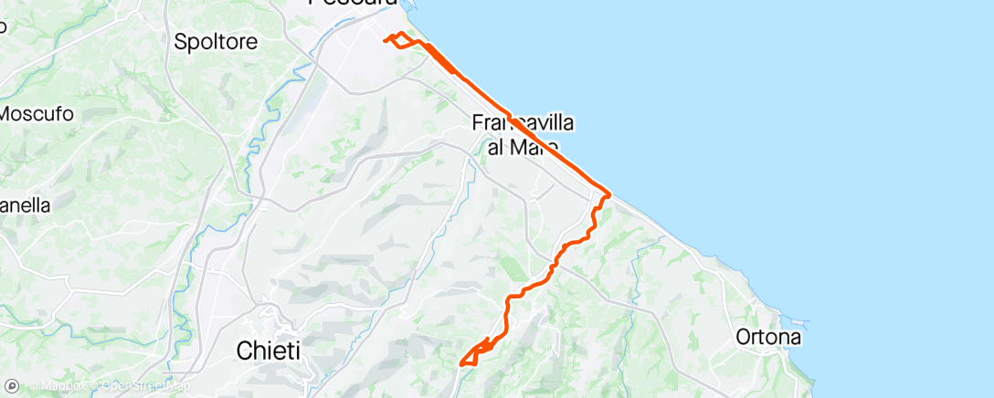 Map of the activity, E-mountain biking pomeridiana